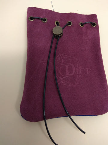 Purple/Black Suede Bag of Holding - Dndice