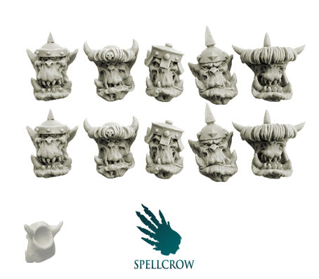 Orcs Armoured Heads