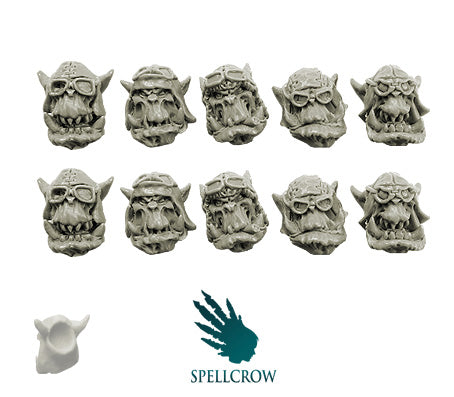 Orcs Storm Flying Squadron Heads (ver. 1)