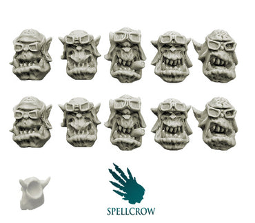 Orcs Storm Flying Squadron Heads (ver. 2)