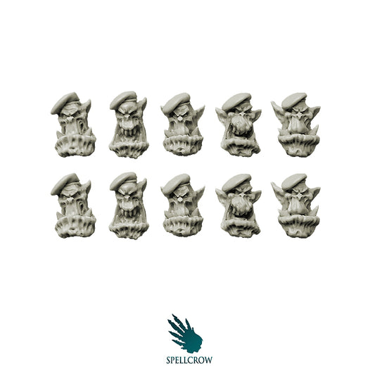 Orcs Bulky Green Berets Heads