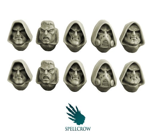 Space Knights Hooded Heads