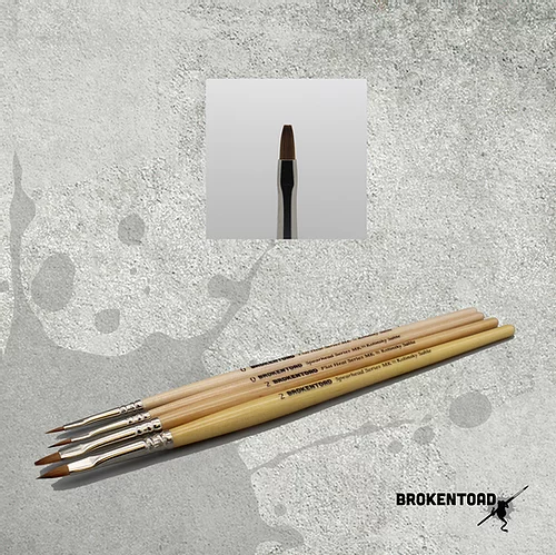 Brokentoad Flat Head Series MK3 Brush - Size 2