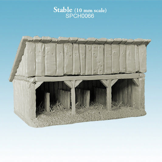 Stable (10 mm scale) Spellcrow Scenery