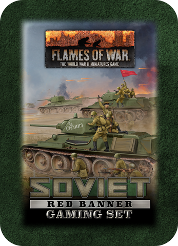 Flames of War - Soviet Red Banner Gaming Set (x20 Tokens, x2 Objectives, x16 Dice)
