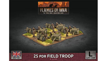 Flames of War 25 pdr Field Troop (Plastic)