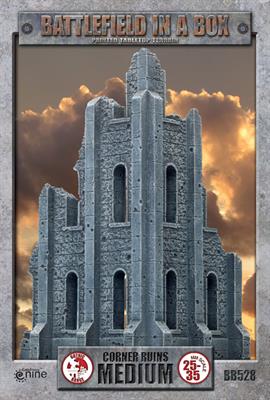Battlefield In a Box - GOTHIC TERRAIN: Medium Corner Ruins