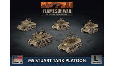 Flames of War M5 Stuart Light Tank Platoon (x5 Plastic)
