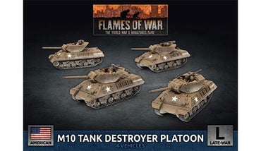 Flames of War M10 3 inch Tank Destroyer Platoon (x4 Plastic)