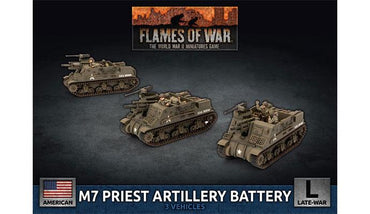 Flames of War M7 Priest Artillery Battery (x3 Plastic)