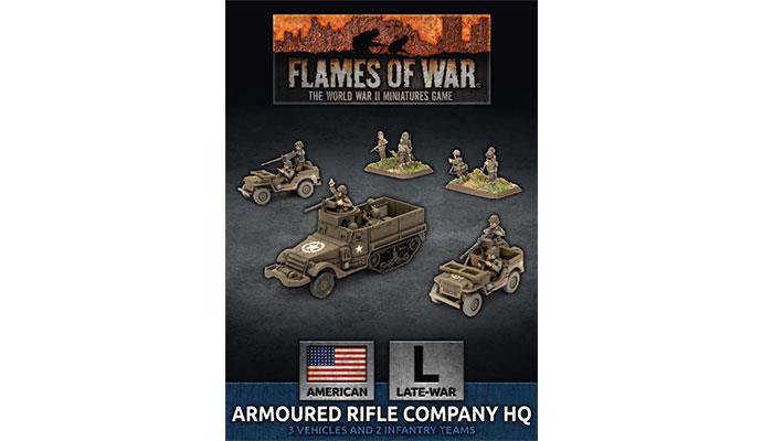 Flames of War Armored Rifle Company HQ (x2 Jeep, x1 M3, x2 Inf Sprue Plastic)