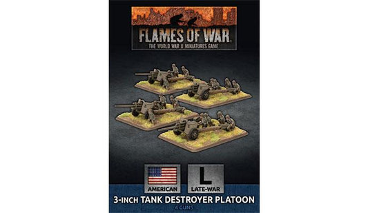 Flames of War 3 inch Towed Tank Destroyer Platoon (x4)