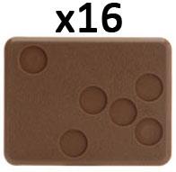 Flames of War Large Bases - 6 holes (x14 Bases)