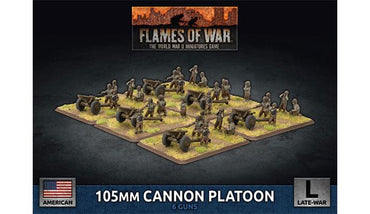 Flames of War 105mm Cannon Platoon (x6 Plastic)