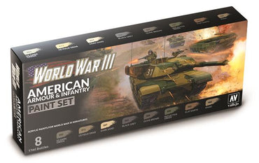 Vallejo Paint - WWIII American Armour and Infantry Paint Set