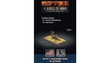 Flames of War M1917 Machine-gun Platoon (x4 Plastic MG teams)