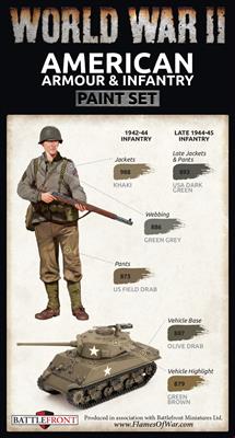 Vallejo Paint - WWII American Armour & Infantry Paint Set