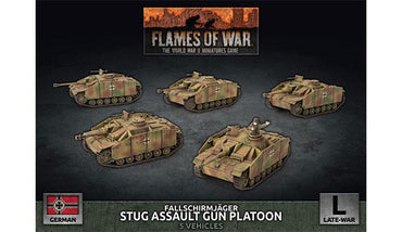Flames of War Fallschirmjäger StuG Assault Gun Platoon (x5 Plastic)