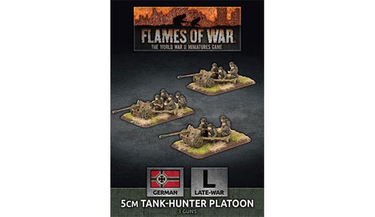 Flames of War 5cm Tank Hunter Platoon (x3 Plastic)
