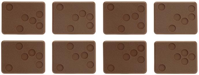 Flames of War Large Bases - 6 holes (x14 Bases)