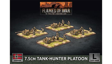 Flames of War 7.5cm Tank Hunter Platoon (x4 Plastic)