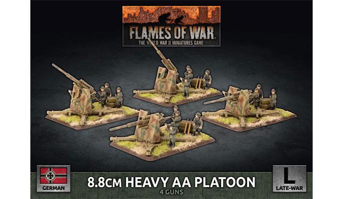 Flames of War 8.8cm Heavy AA Platoon (x4 Plastic)