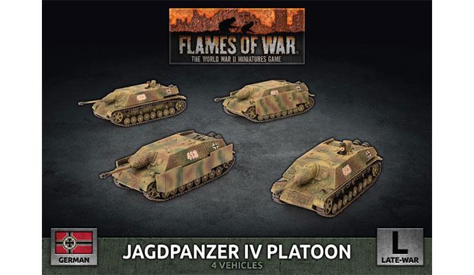 Flames of War Jagdpanzer IV Tank-Hunter Platoon (x4)