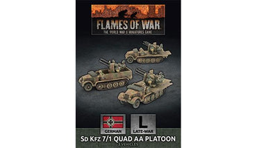 Flames of War SdKfz 7/1 Quad AA Platoon (x3)