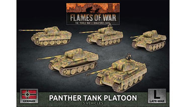 Flames of War Panther A Tank Platoon (plastic) (x5)