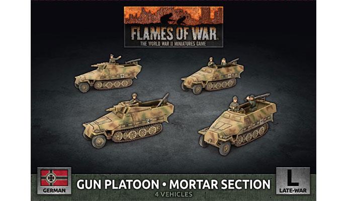 Flames of War Gun Platoon / Mortar Section (x4 Plastic)