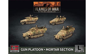 Flames of War Gun Platoon / Mortar Section (x4 Plastic)