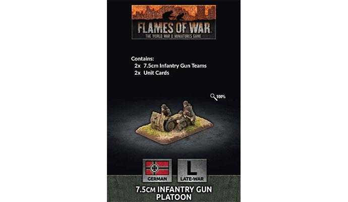 Flames of War 7.5cm Infantry Gun Platoon (x2)