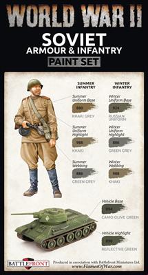Vallejo Paint - WWII Soviet Armour & Infantry Paint Set