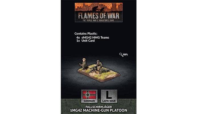 Flames of War Fallschirmjager HMG Platoon (x4 Plastic)