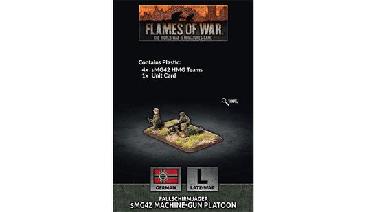 Flames of War Fallschirmjager HMG Platoon (x4 Plastic)