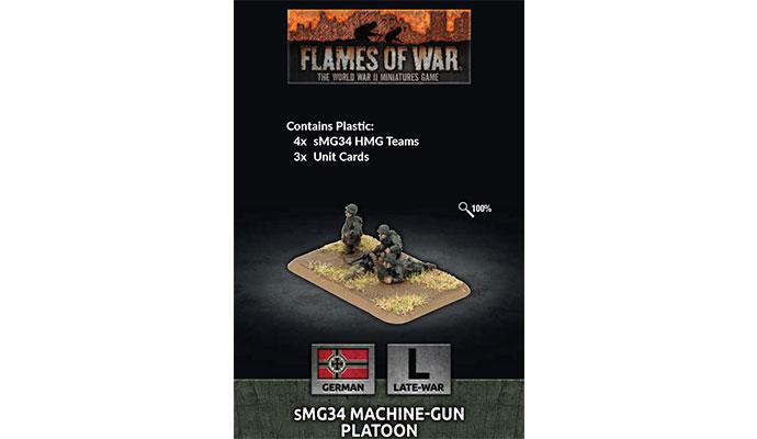 Flames of War MG34 Machine-gun Platoon (x4 Plastic)