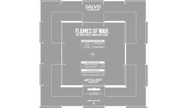 Flames of War Salvo Template (Etched)