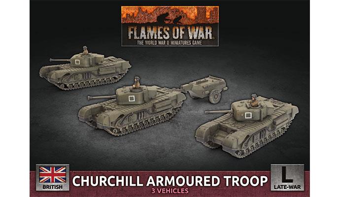 Flames of War Churchill Armoured Troop (Plastic)