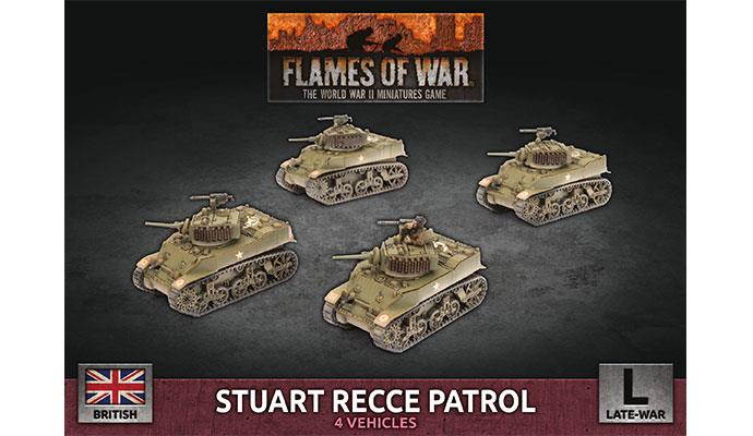 Flames of War Stuart Recce Patrol (Plastic)