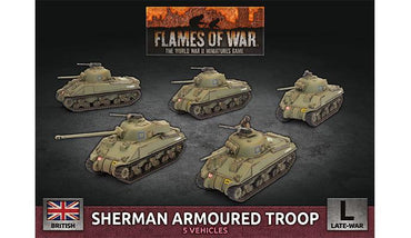 Flames of War Sherman Armoured Troop (Plastic)