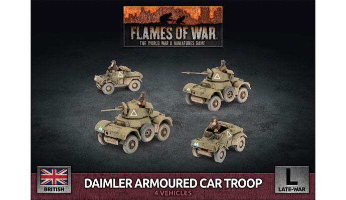 Flames of War Daimler Armoured Car Troop