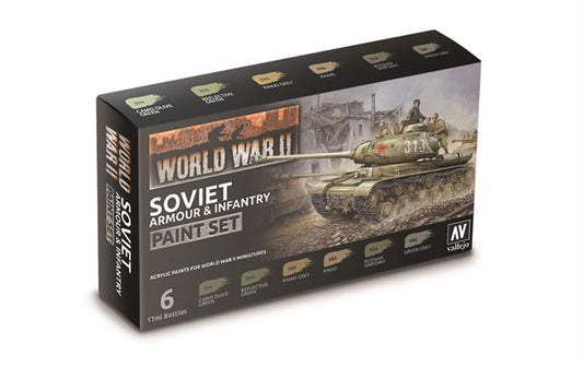 Vallejo Paint - WWII Soviet Armour & Infantry Paint Set
