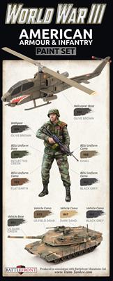 Vallejo Paint - WWIII American Armour and Infantry Paint Set