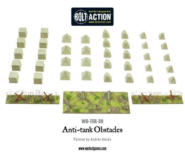 Bolt Action Anti-tank obstacles plastic boxed set