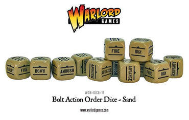 Bolt Action Order Dice pack - Sand