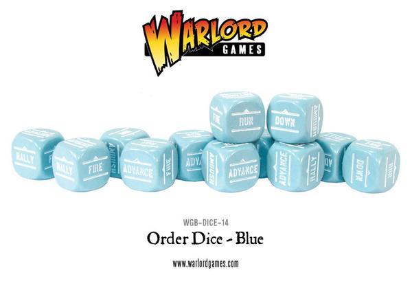 Bolt Action Order Dice pack - Blue