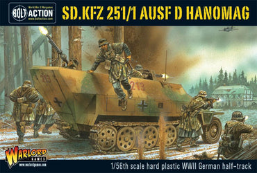 Bolt Action German Sd.Kfz 251/1 ausf D Hanomag halftrack plastic box set