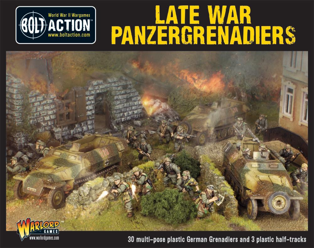 Bolt Action Late War Panzergrenadiers (30+ 3 Hanomags)