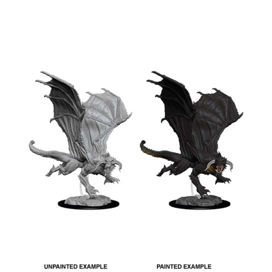 WIZKIDS D&D NOLZUR'S MARVELOUS MINIATURES (WAVE 8) - YOUNG BLACK DRAGON
