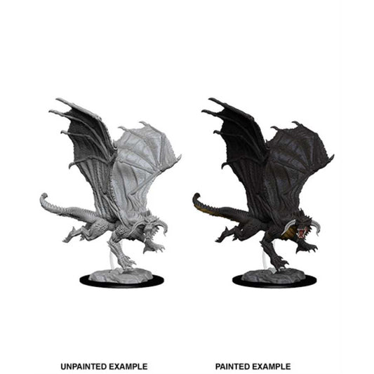 WIZKIDS D&D NOLZUR'S MARVELOUS MINIATURES (WAVE 8) - YOUNG BLACK DRAGON
